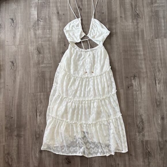 Hello Molly Been Good Maxi Dress White US 4 - Picture 5 of 12